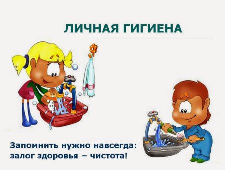 Соблюдение гигиены для детей