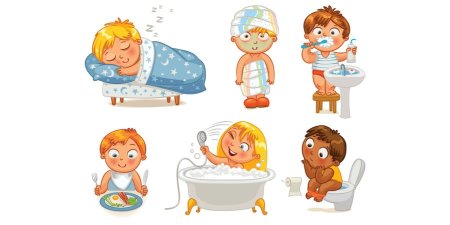 Гигиенические процедуры для детей