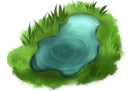 Лужи мультяшные