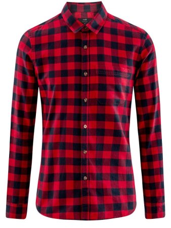 Рубашка хлопковая в клетку модель: 3l320016m-1/50288n/4579c