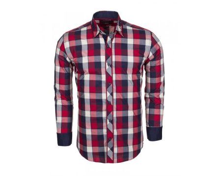 Рубашка в крупную клетку мужская