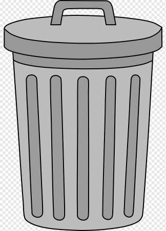 Нарисованное мусорное ведро