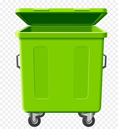 Мусорный контейнер зеленый
