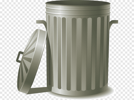 Мусорная корзина без фона