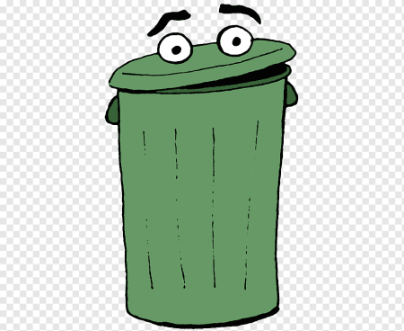 Мусорный бак мультяшный