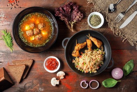 Первое и второе блюдо