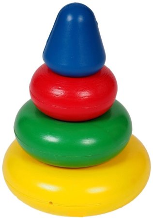 Пирамидка, 3 кольца с конусом