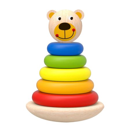Пирамидка Медвежонок Tooky Toy