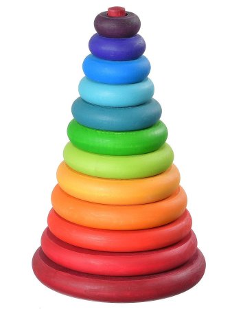 Пирамидка Woody из колец w 91306