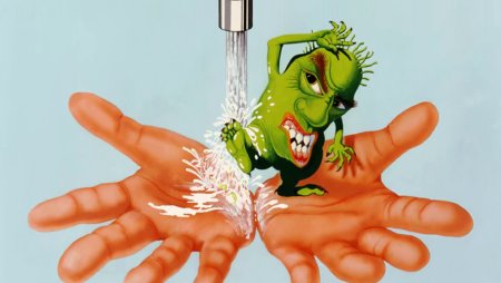 Микробы на руках для детей