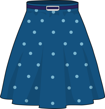 Юбка на прозрачном фоне