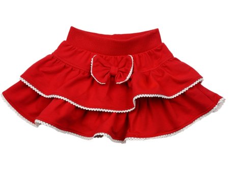 Детская красная юбка