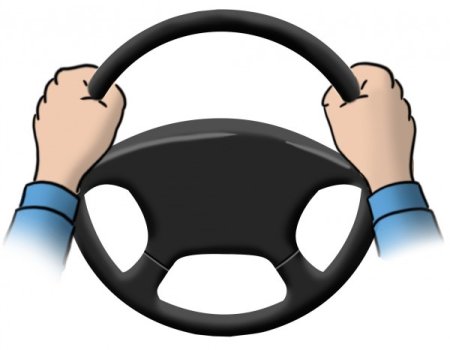 Нарисовать руль автомобиля