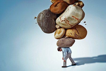 Человек под тяжестью