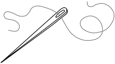 Иголка раскраска для детей