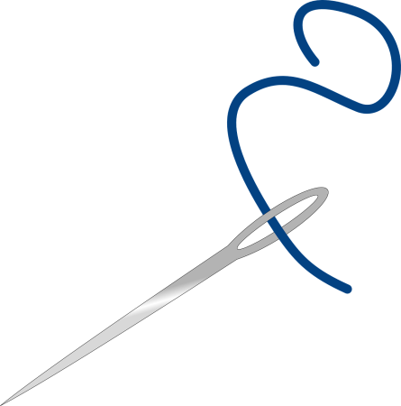 Иголка с ниткой