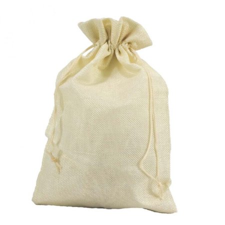 Мешок из искусственного льна,26*32,красный, om0000809с/2