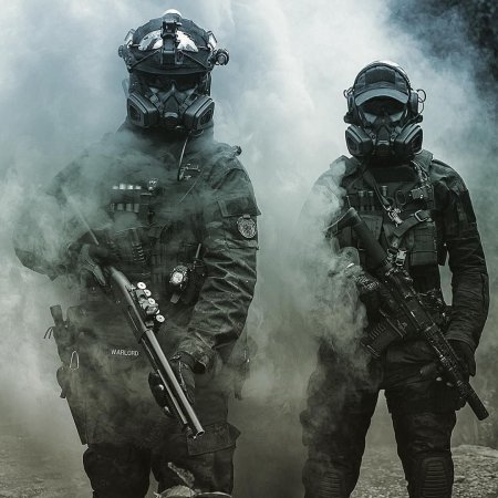 Спецназ Альфа в противогазе