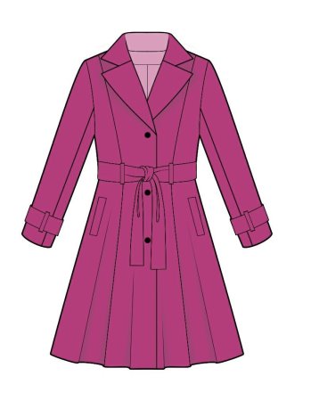 Пальто нарисовать