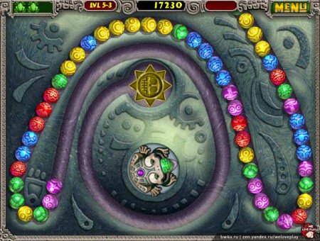 Игра с лягушкой Zuma