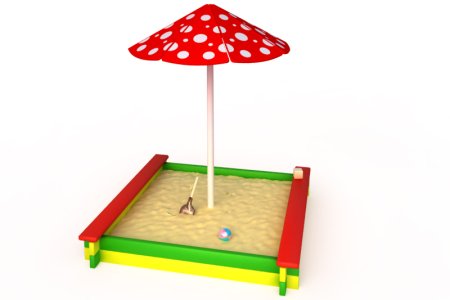 Песочница мухомор грибок