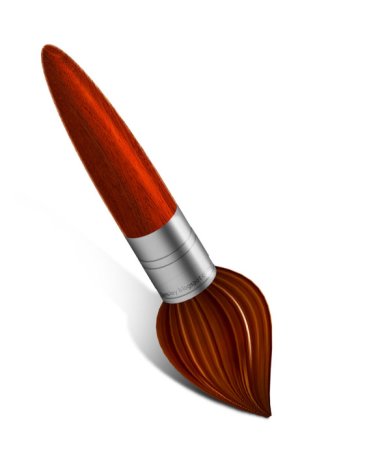 Ребенок с кисточкой