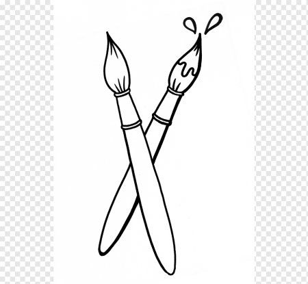 Кисточка раскраска