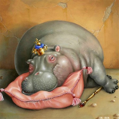 Прикольный Бегемотик