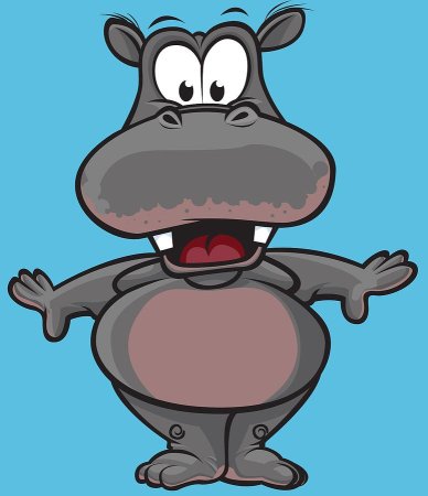 Бегемот мультяшный