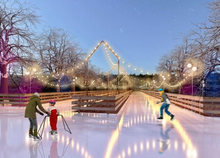 Парк имени Терешковой в Челябинске каток