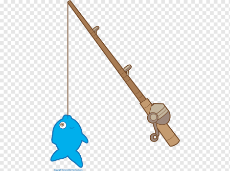 Удочка на прозрачном фоне