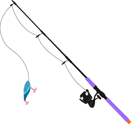 Удочка без фона