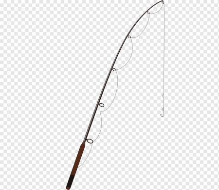 Удочка на прозрачном фоне