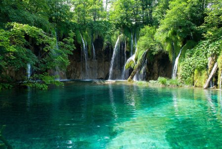 Лето природа водопады