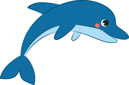 Дельфин мультяшный