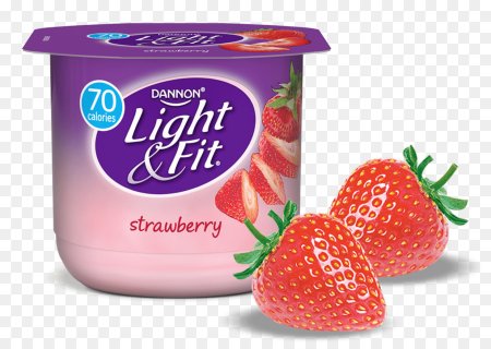 Йогурт на прозрачном фоне