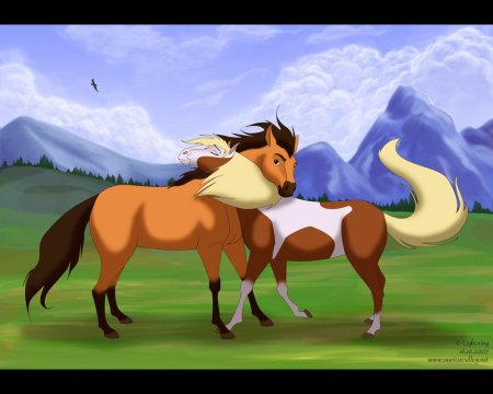 Спирит душа прерий конь