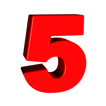 Цифра 5 красивая