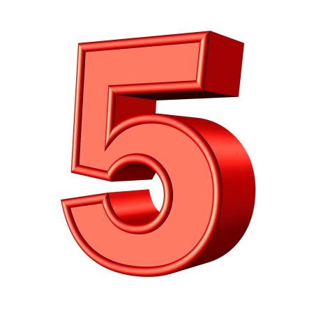 Цифра 5 красивая