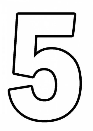 Макет цифры 5