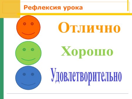 Рефлексия на уроке