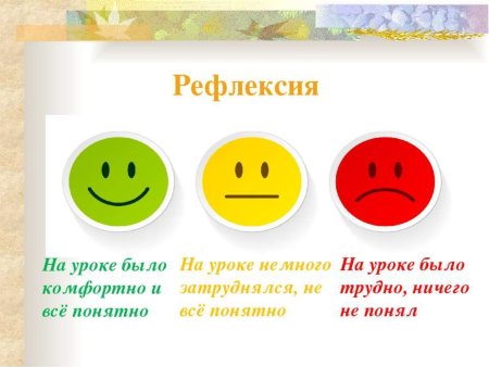 Смайлики для рефлексии