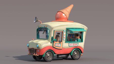 Фургон мороженщика из игры Ice Cream
