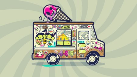 Фургон мороженщика из игры Ice Cream