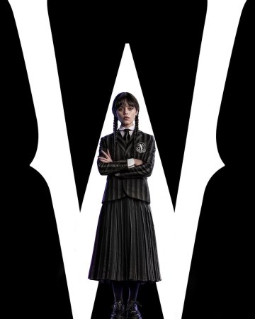 Уэнсдэй 2022 сериал Постер
