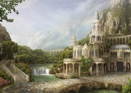 Schmidt пазл Надежда Михайлова дворец в горах 1000 дет.