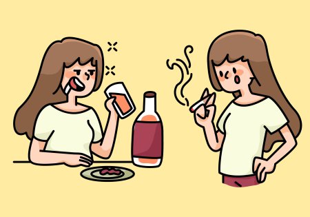 Вредные привычки cartoon
