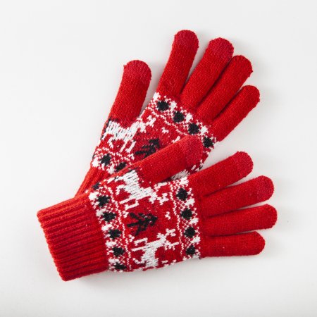 Перчатки с оленями