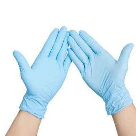 Перчатки нитрил m 100шт голубой household Gloves (10)