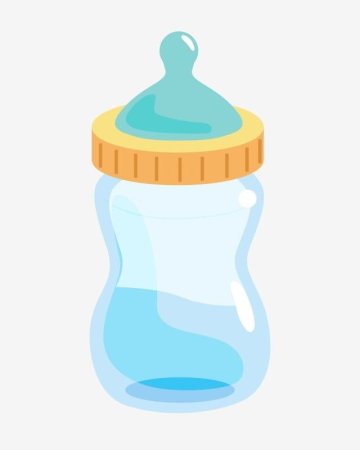 Детская бутылочка мультяшная